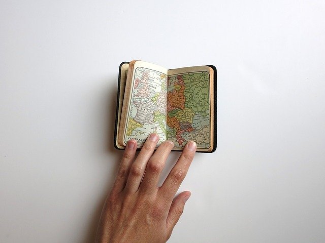 ノートに書かれた世界地図